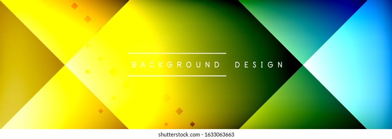 Abstract background - squares and lines composition created with lights and shadows. Technology or business digital template. Trendy simple fluid color gradient abstract background with dynamic