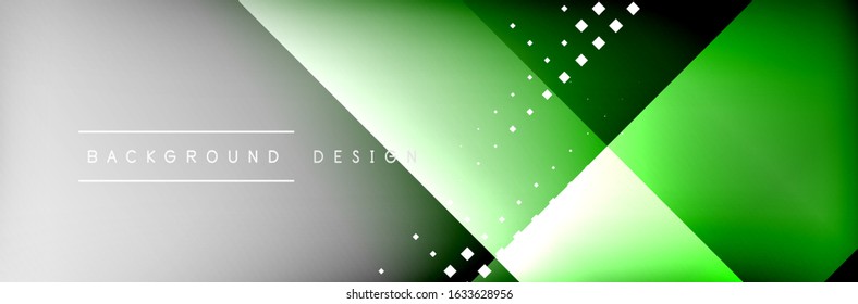 Abstract background - squares and lines composition created with lights and shadows. Technology or business digital template. Trendy simple fluid color gradient abstract background with dynamic