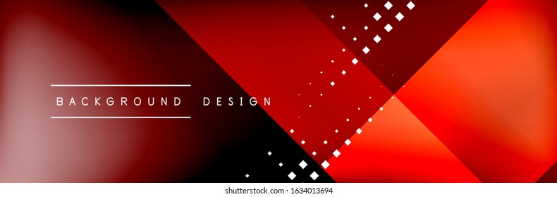 Abstract background - squares and lines composition created with lights and shadows. Technology or business digital template. Trendy simple fluid color gradient abstract background with dynamic