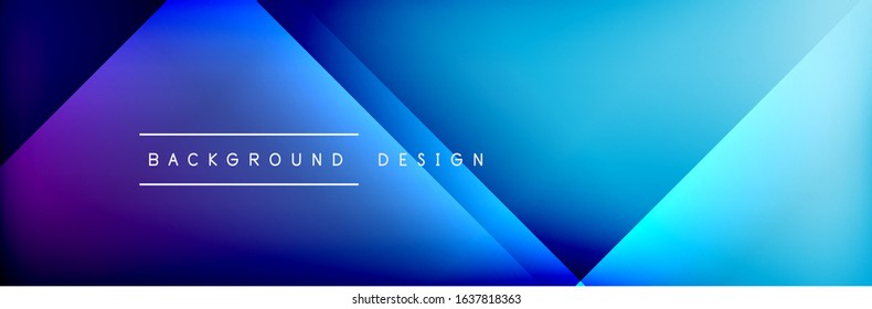 Abstract background - squares and lines composition created with lights and shadows. Technology or business digital template. Trendy simple fluid color gradient abstract background with dynamic