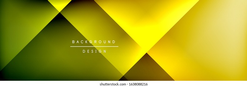 Abstract background - squares and lines composition created with lights and shadows. Technology or business digital template. Trendy simple fluid color gradient abstract background with dynamic