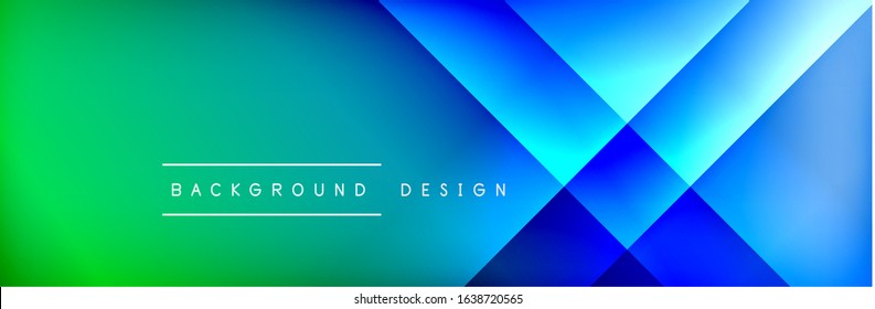 Abstract background - squares and lines composition created with lights and shadows. Technology or business digital template. Trendy simple fluid color gradient abstract background with dynamic