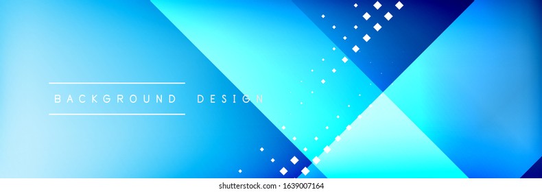 Abstract background - squares and lines composition created with lights and shadows. Technology or business digital template. Trendy simple fluid color gradient abstract background with dynamic