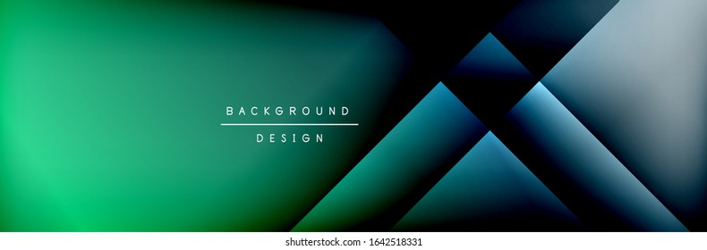 Abstract background - squares and lines composition created with lights and shadows. Technology or business digital template. Trendy simple fluid color gradient abstract background with dynamic