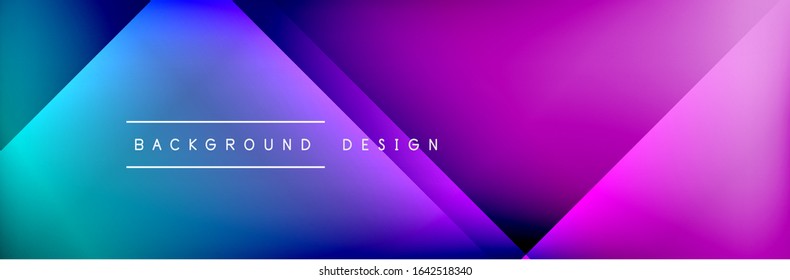 Abstract background - squares and lines composition created with lights and shadows. Technology or business digital template. Trendy simple fluid color gradient abstract background with dynamic