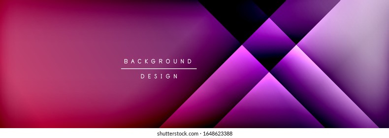 Abstract background - squares and lines composition created with lights and shadows. Technology or business digital template. Trendy simple fluid color gradient abstract background with dynamic