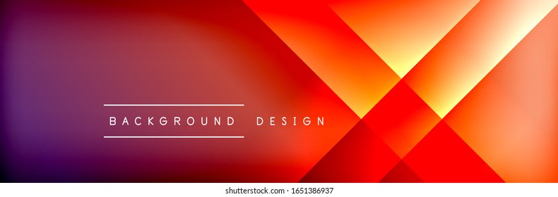 Abstract background - squares and lines composition created with lights and shadows. Technology or business digital template. Trendy simple fluid color gradient abstract background with dynamic