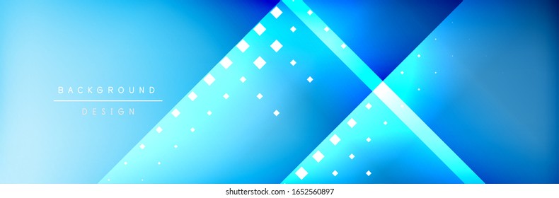 Abstract background - squares and lines composition created with lights and shadows. Technology or business digital template. Trendy simple fluid color gradient abstract background with dynamic