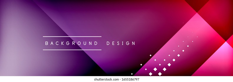 Abstract background - squares and lines composition created with lights and shadows. Technology or business digital template. Trendy simple fluid color gradient abstract background with dynamic
