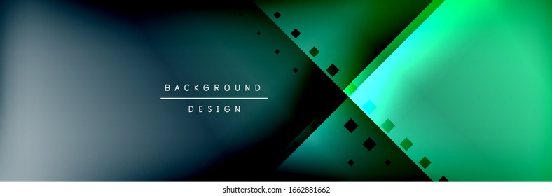 Abstract background - squares and lines composition created with lights and shadows. Technology or business digital template. Trendy simple fluid color gradient abstract background with dynamic