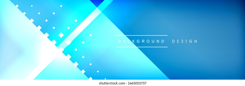 Abstract background - squares and lines composition created with lights and shadows. Technology or business digital template. Trendy simple fluid color gradient abstract background with dynamic