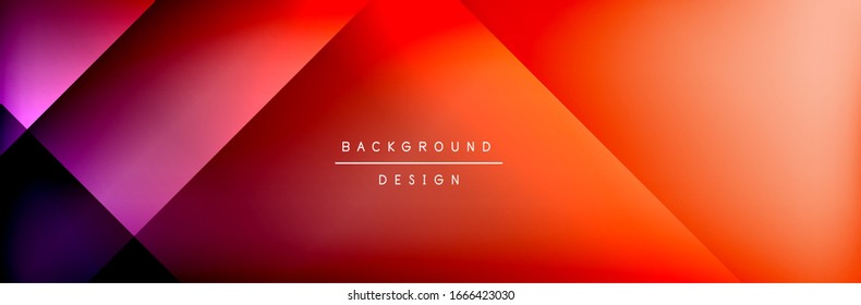 Abstract background - squares and lines composition created with lights and shadows. Technology or business digital template. Trendy simple fluid color gradient abstract background with dynamic