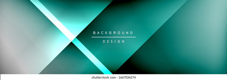 Abstract background - squares and lines composition created with lights and shadows. Technology or business digital template. Trendy simple fluid color gradient abstract background with dynamic