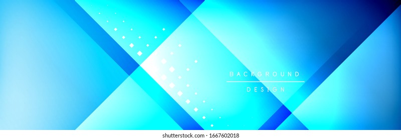 Abstract background - squares and lines composition created with lights and shadows. Technology or business digital template. Trendy simple fluid color gradient abstract background with dynamic