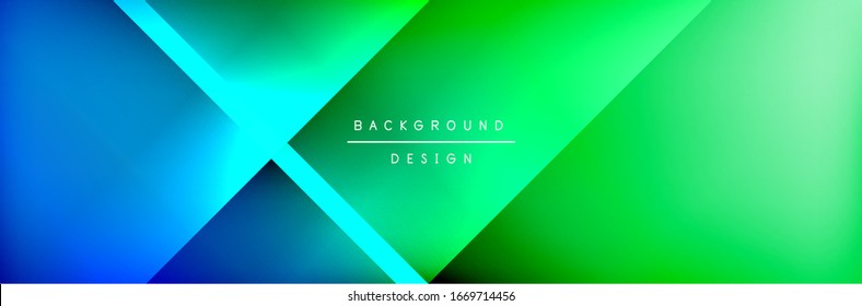 Abstract background - squares and lines composition created with lights and shadows. Technology or business digital template. Trendy simple fluid color gradient abstract background with dynamic