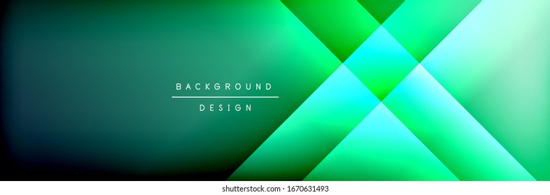Abstract background - squares and lines composition created with lights and shadows. Technology or business digital template. Trendy simple fluid color gradient abstract background with dynamic