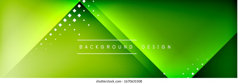 Abstract background - squares and lines composition created with lights and shadows. Technology or business digital template. Trendy simple fluid color gradient abstract background with dynamic