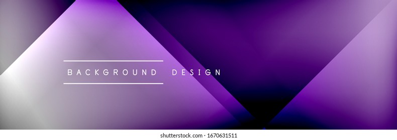 Abstract background - squares and lines composition created with lights and shadows. Technology or business digital template. Trendy simple fluid color gradient abstract background with dynamic