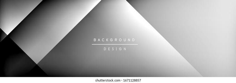 Abstract background - squares and lines composition created with lights and shadows. Technology or business digital template. Trendy simple fluid color gradient abstract background with dynamic