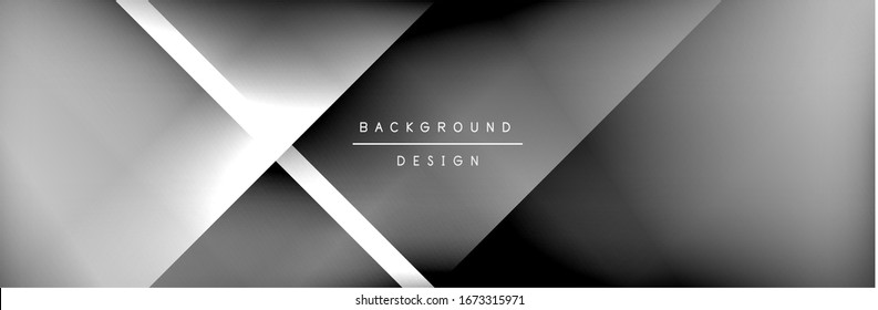 Abstract background - squares and lines composition created with lights and shadows. Technology or business digital template. Trendy simple fluid color gradient abstract background with dynamic