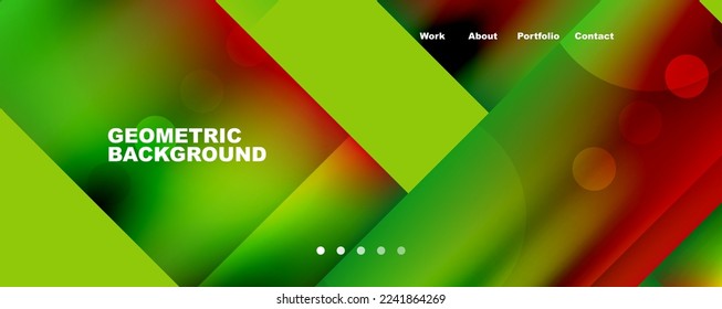 Abstract background - squares and lines composition created with lights and shadows. Technology or business digital template