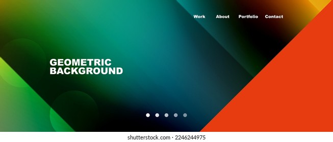Abstract background - squares and lines composition created with lights and shadows. Technology or business digital template