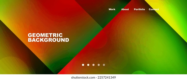 Abstract background - squares and lines composition created with lights and shadows. Technology or business digital template