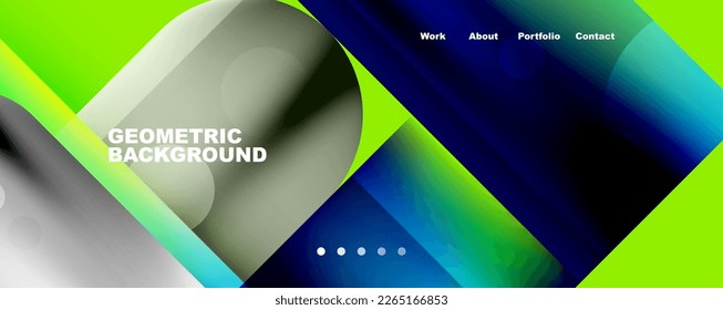 Abstract background - squares and lines composition created with lights and shadows. Technology or business digital template