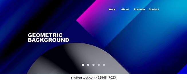 Abstract background - squares and lines composition created with lights and shadows. Technology or business digital template