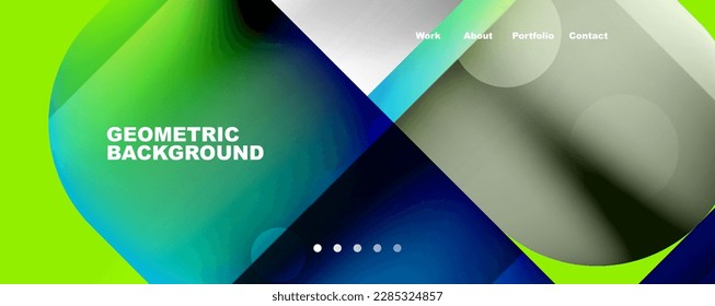 Abstract background - squares and lines composition created with lights and shadows. Technology or business digital template
