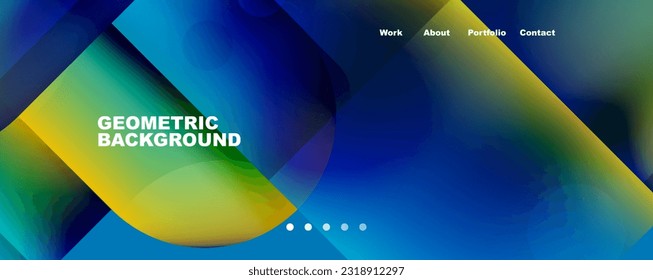 Abstract background - squares and lines composition created with lights and shadows. Technology or business digital template