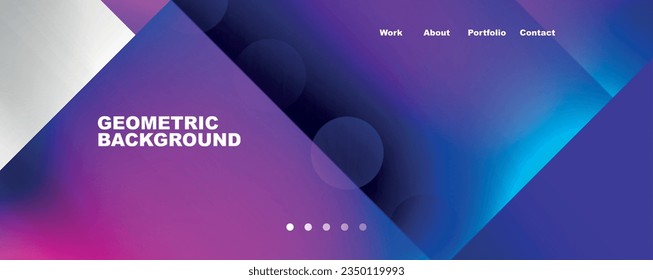 Abstract background - squares and lines composition created with lights and shadows. Technology or business digital template