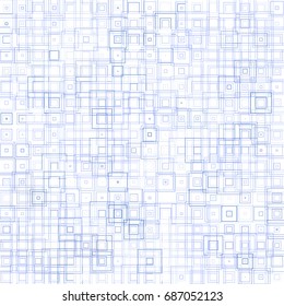 Abstract background of squares on white surface