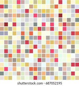 Abstract background of squares on white surface