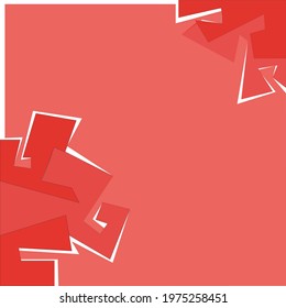 Abstract background of squares with pastel pink background