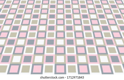 Abstract background with squares in perspective. Colorful vector illustration EPS10