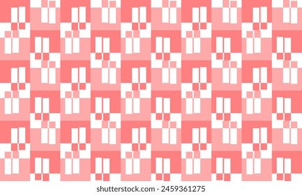 abstract background with squares strip of pink rectangle block strip seamless repeat pattern, replete patter image design for fabric printing or wallpaper or wrap package print, blue background