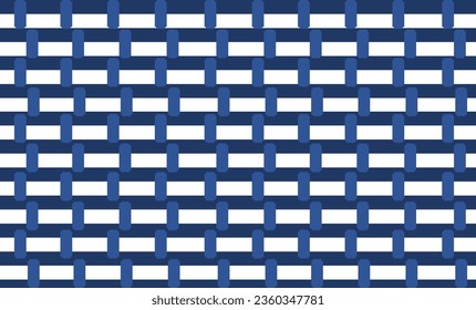 abstract background with squares strip of white, dark and light blue cross seamless repeat pattern, replete patter image design for fabric printing or wallpaper or wrap package print, blue background