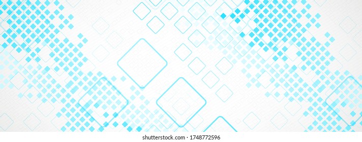 Abstract background with squares. Structure pattern technology backdrop. Vector