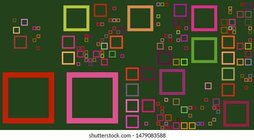 Abstract background with squares. Vector colorful illustration. Big Data concept.