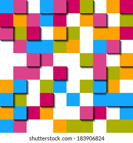 Abstract background with squares. Vector illustration.