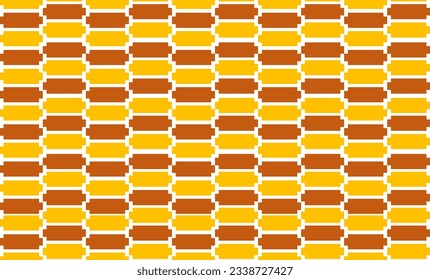 fondo abstracto con cuadrados, cruz amarilla y marrón sobre fondo blanco repiten diseño de patrón sin fisuras para impresión de tela o papel tapiz repleto