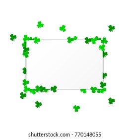 Abstract background of a St. Patrick's Day. Vector illustration