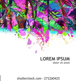 Abstract background of stains. Vector