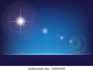 Abstract background, Abstract star burst of lights over dark, Vector illustration