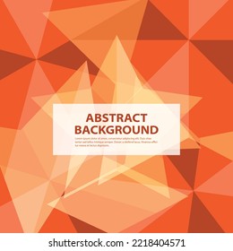 Abstract Background Star Dark Orange Color vector. Vector illustration