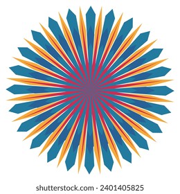 abstract background with star mandala design for decoration and designing