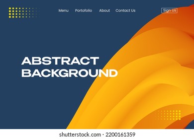 Abstract Background Star Red Yellow Landing Page Website Professional