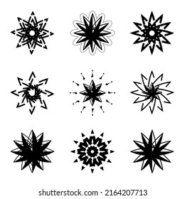 Abstract background star shiny flake decoration wallpaper backdrop vector illustration