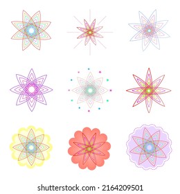 Abstract background star sunbeam element decoration wallpaper template vector illustration